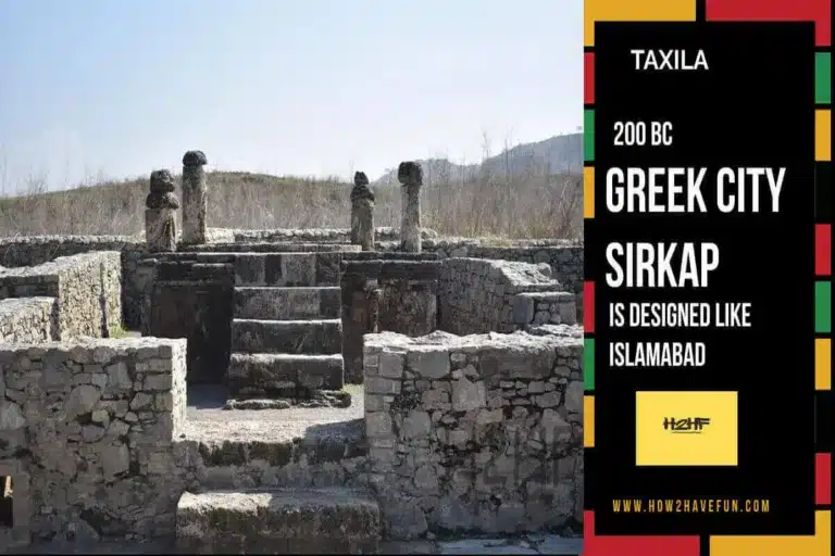 200 BC Greek City Sirkap Taxila in Pakistan is designed like Islamabad