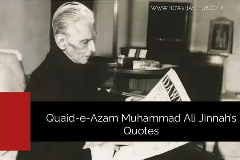 quaid-e- Azam Quotes